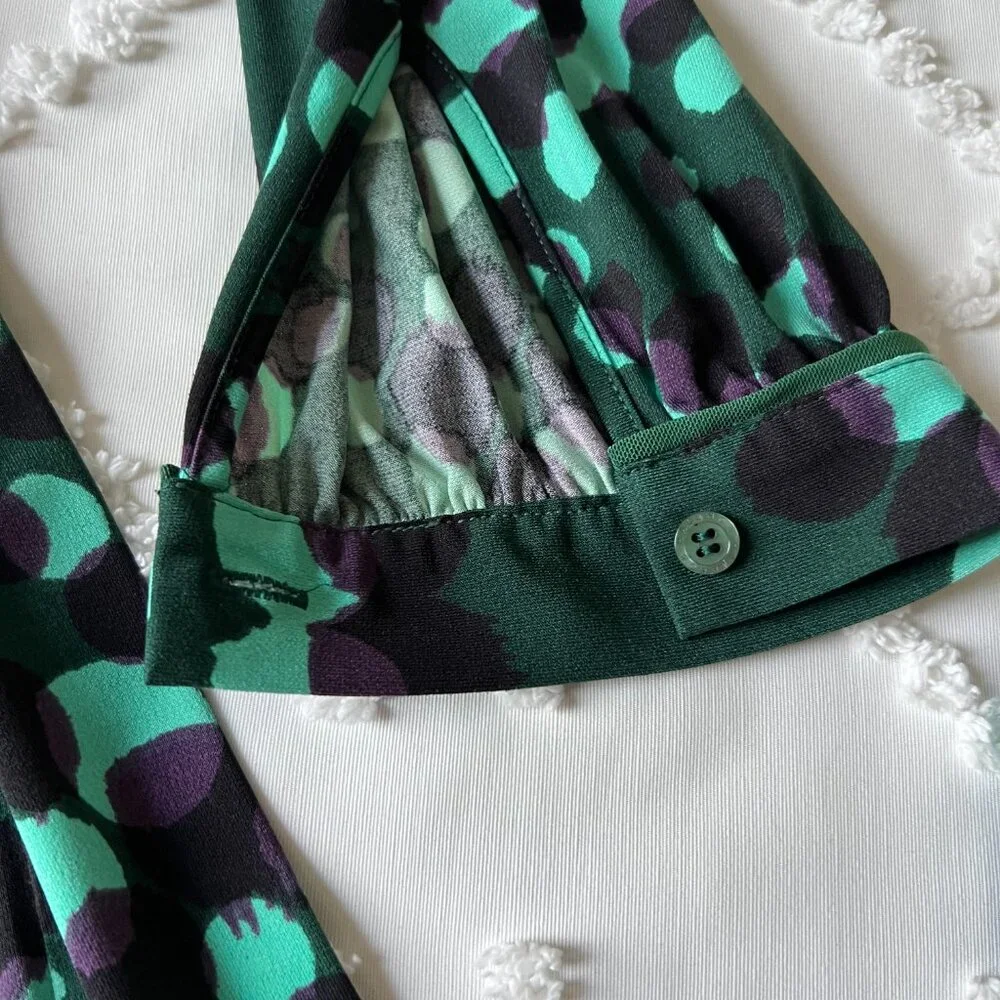 Hale Bob Faux Long-sleeved wrap dress Size Small - Picture 8 of 16